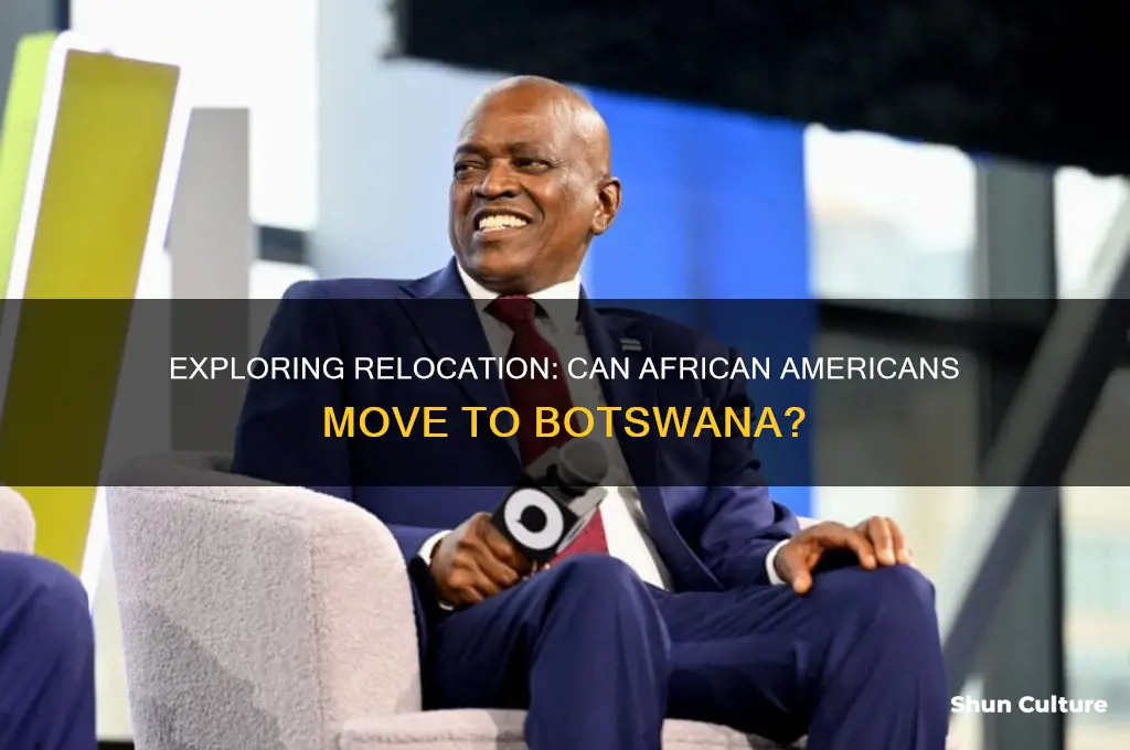 can african american move to botswana