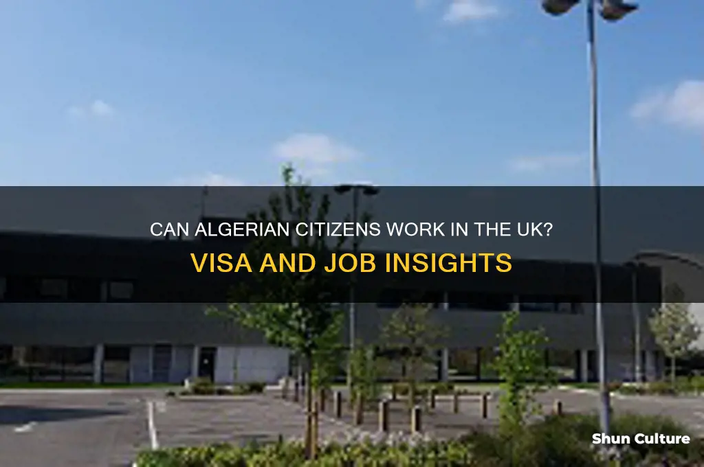 can algerian work in the uk