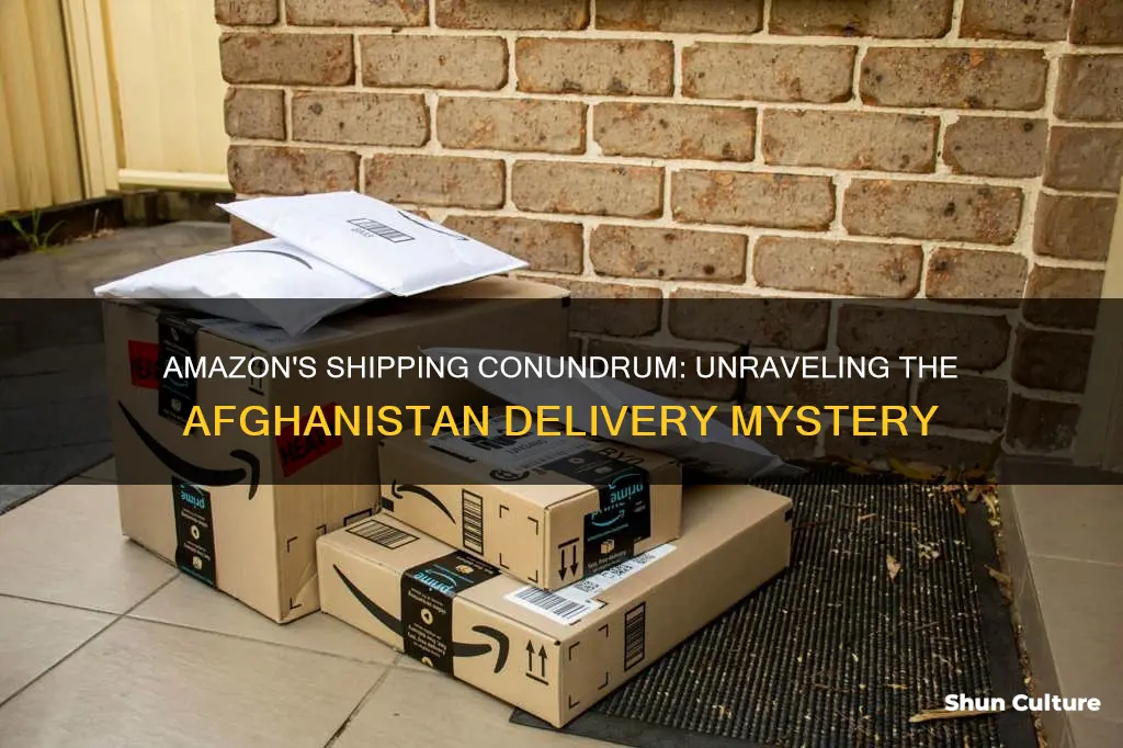 can amazon ship to afghanistan