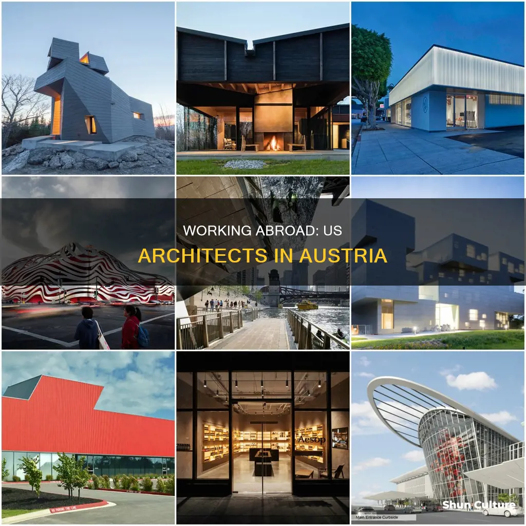 can american arxhitects work in austria