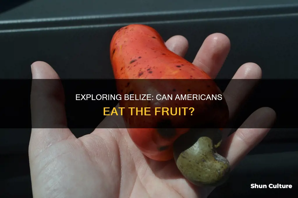 can americans eat fruit in belize