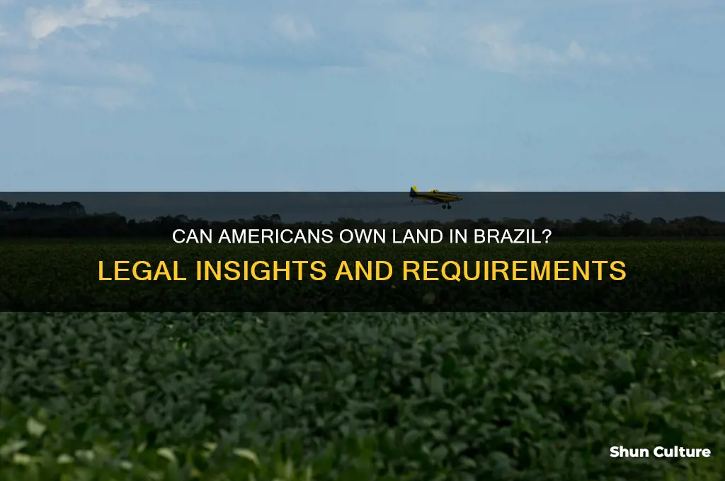 can americans.own.land in brazil