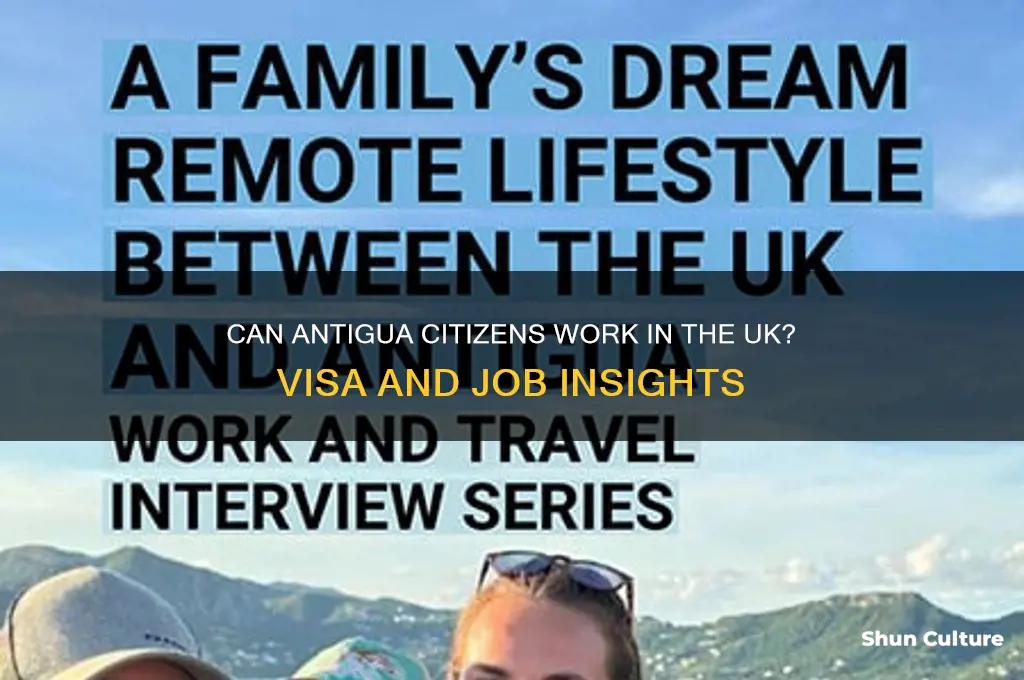 can antigua citizen work in uk