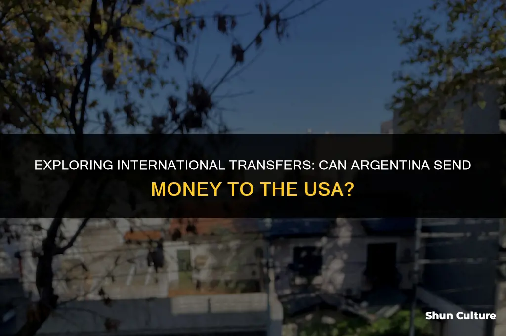 can argentina send money to usa