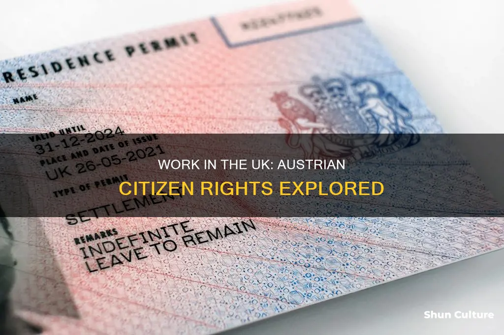 can austrian citizens work in the uk