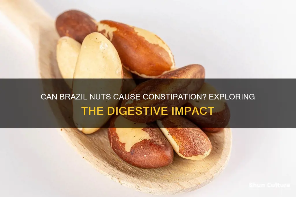 can brazil nuts cause constipation