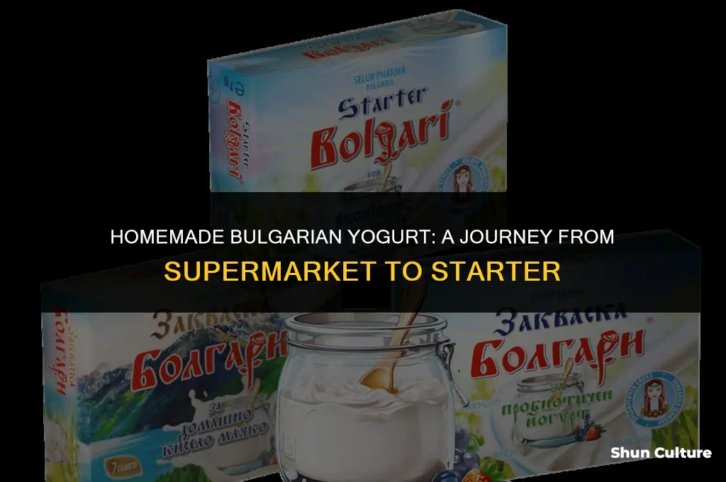 can bulgarian yogurt be started from supernarket bulgarian yogurt