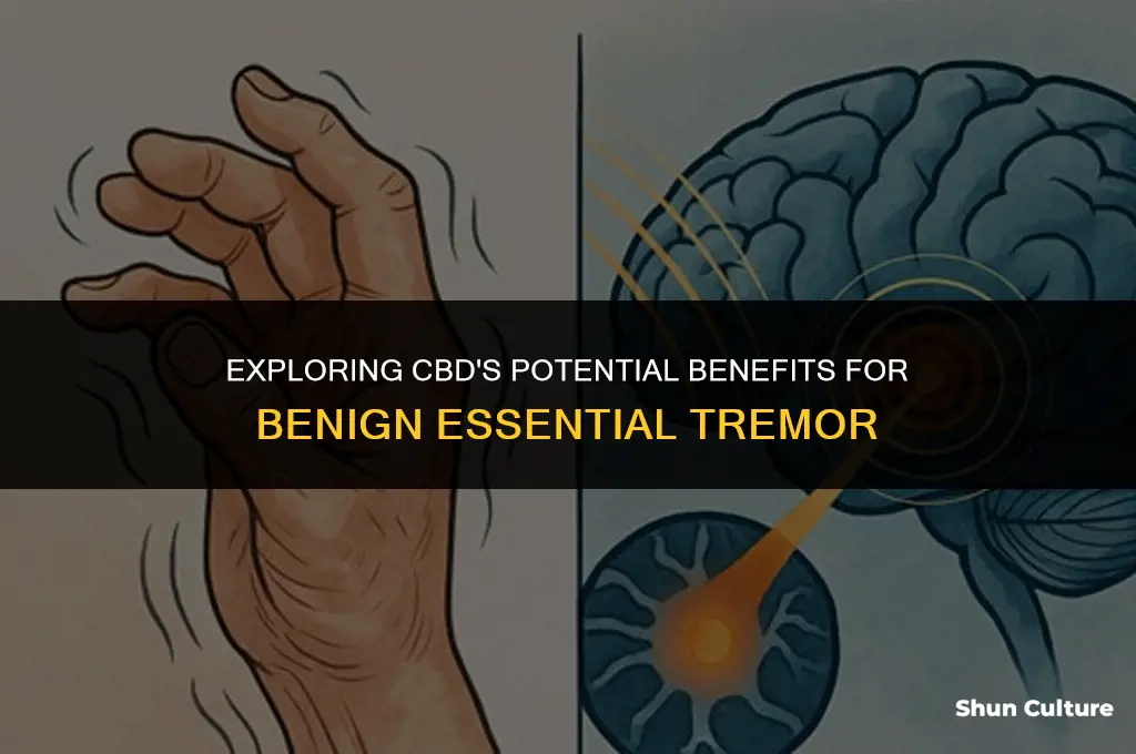 can cbd help with a benine esential tremor