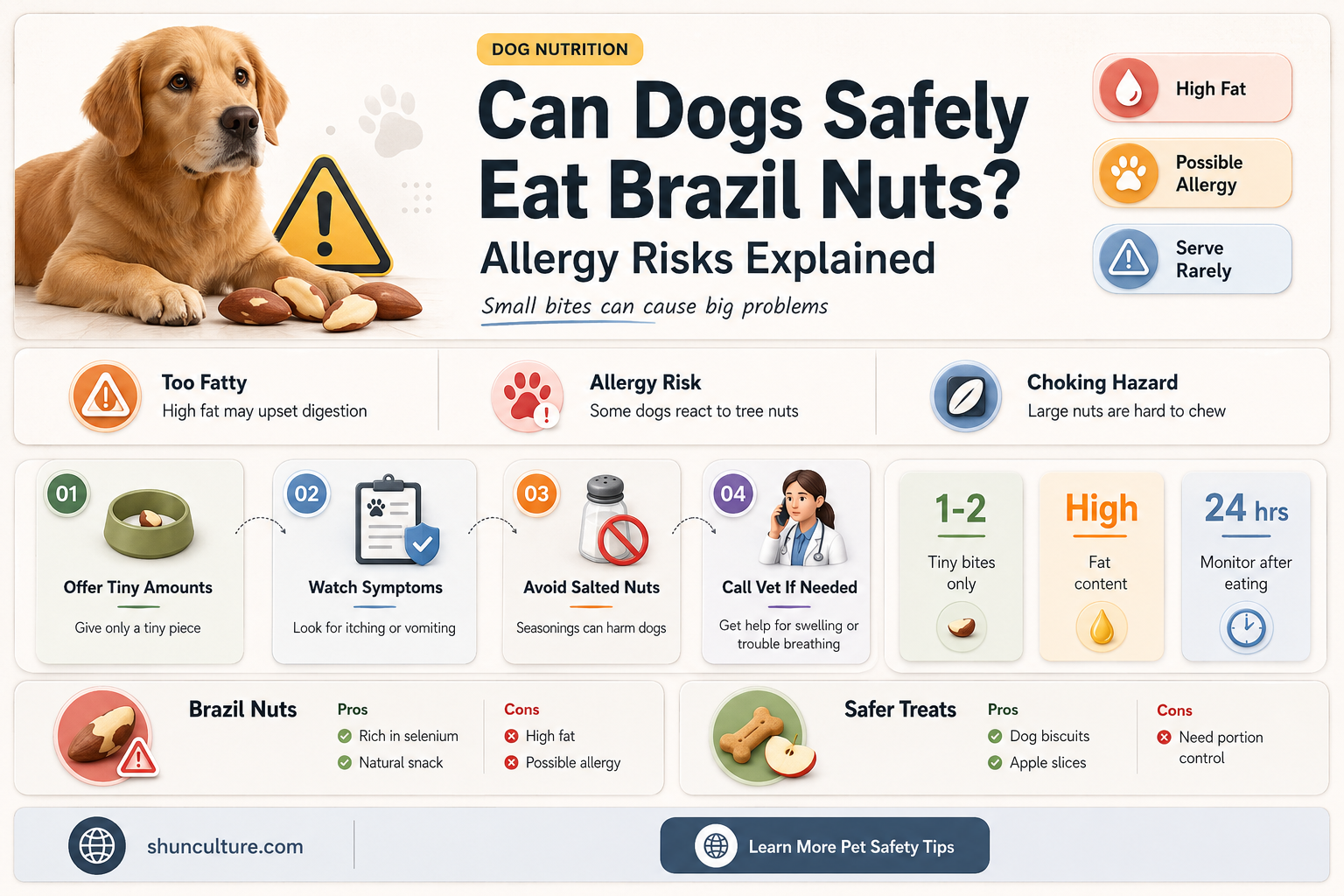 are dogs allergic to brazil nuts