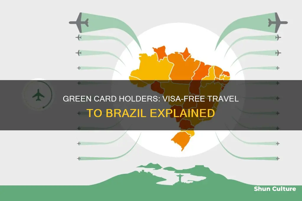 can green card holder travel to brazil without visa