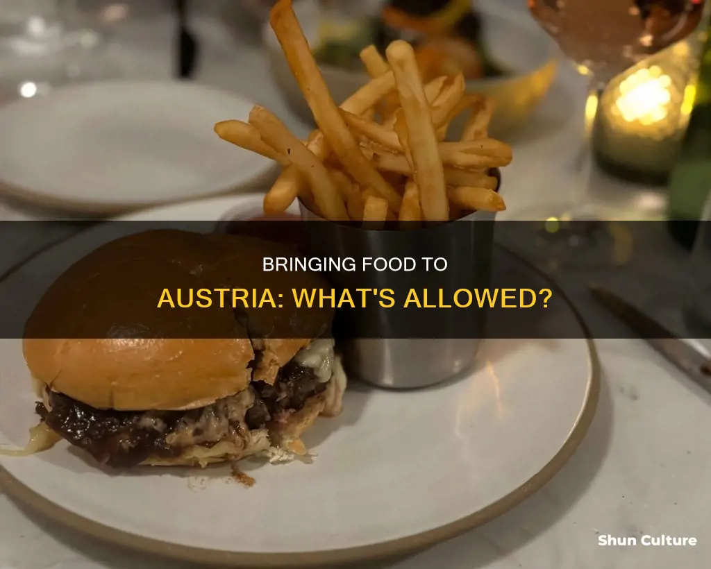 can I bring food into austria