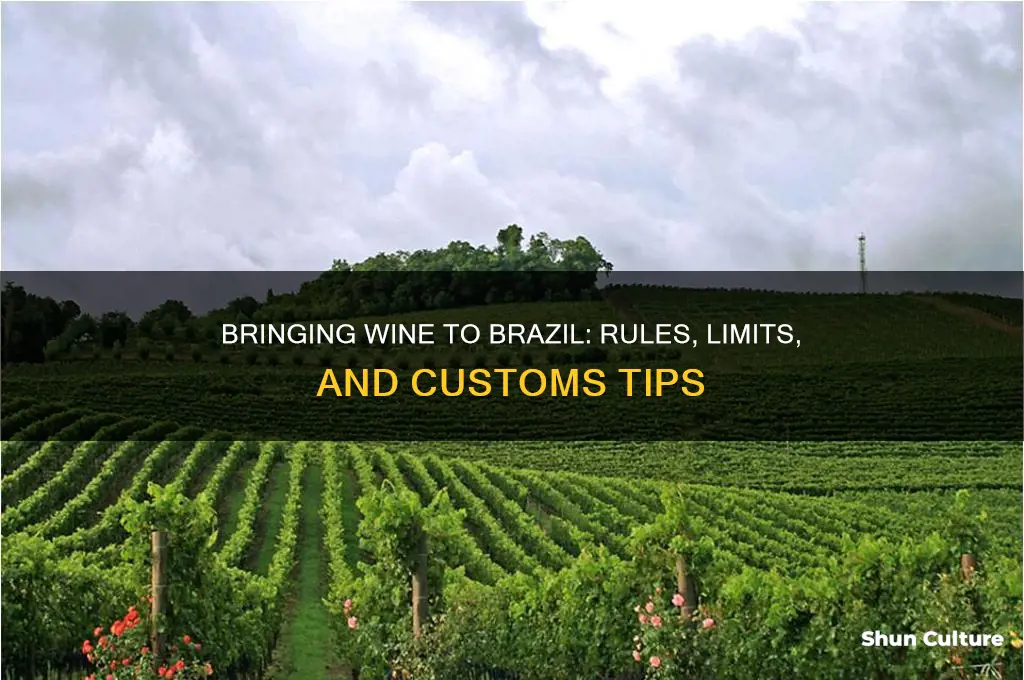 can I bring wine to brazil