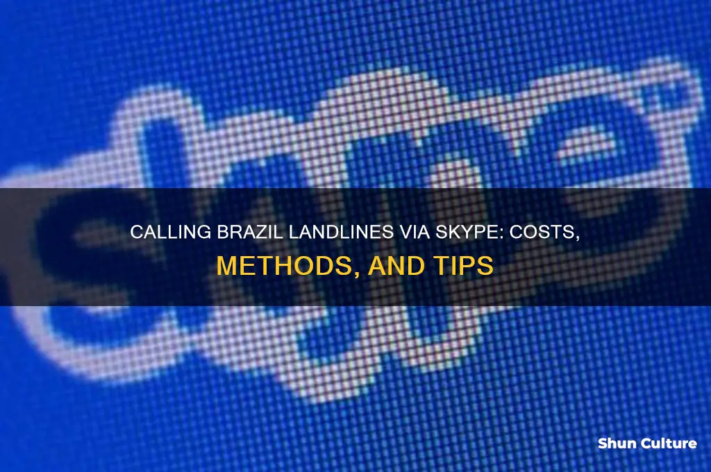 can I call brazil by skype to a landline