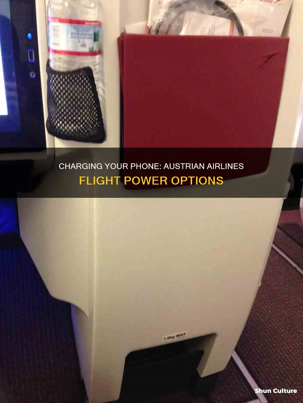 can I charge my phone in austrian airlines flight