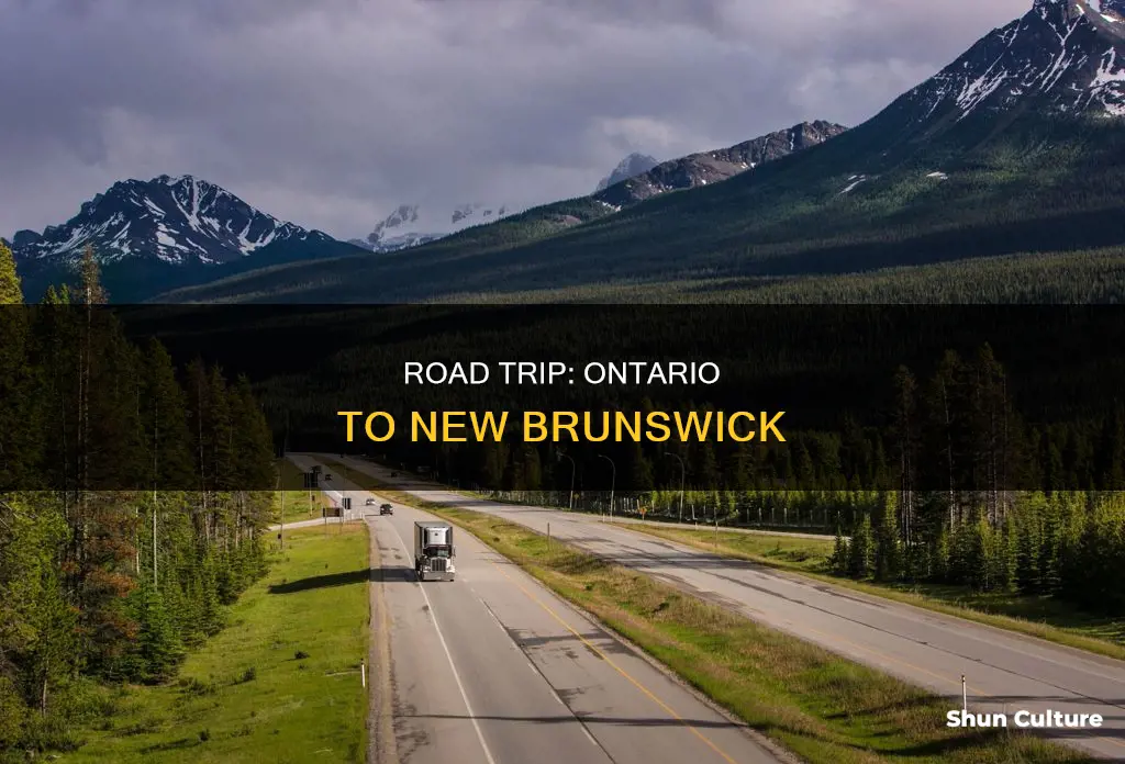 can I drive from ontario to new brunswick