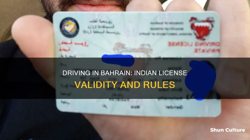 can I drive in bahrain with indian driving license