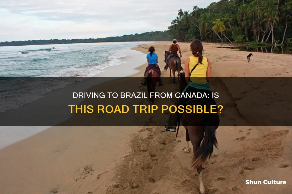 can I drive to brazil from canada