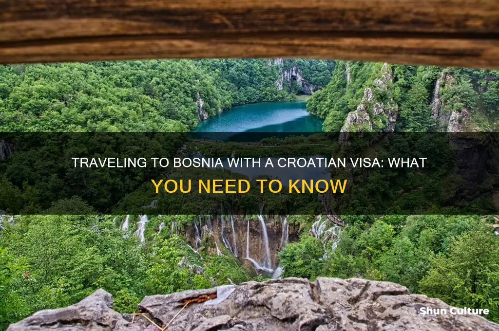 can I enter bosnia with croatian visa