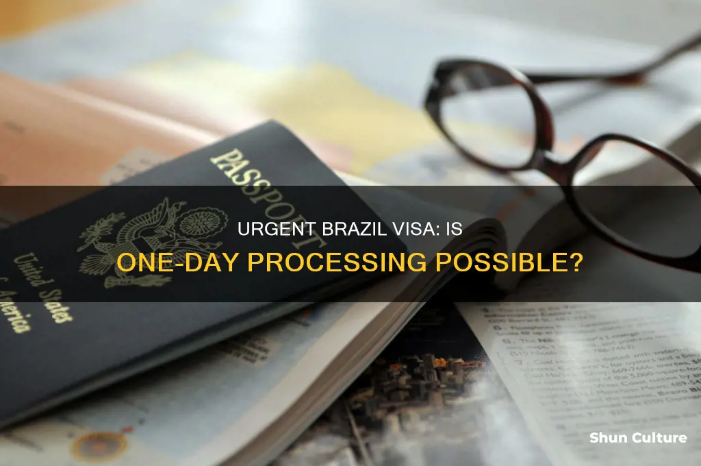 can I get a visa for brazil in one day