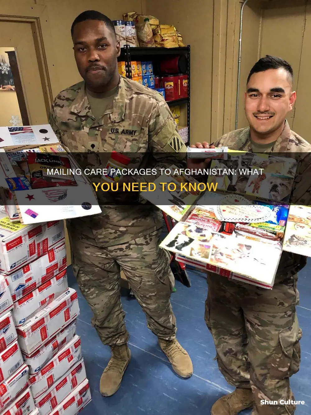 can I mail food products to soldiers in afghanistan