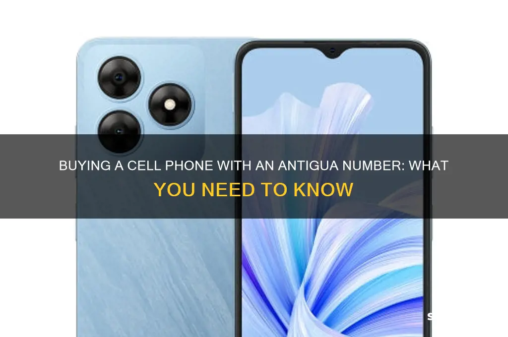 can I purchase a cell phone with an antigua number