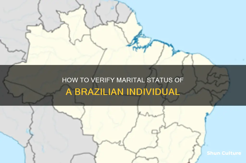 can I search if a person from brazil is married