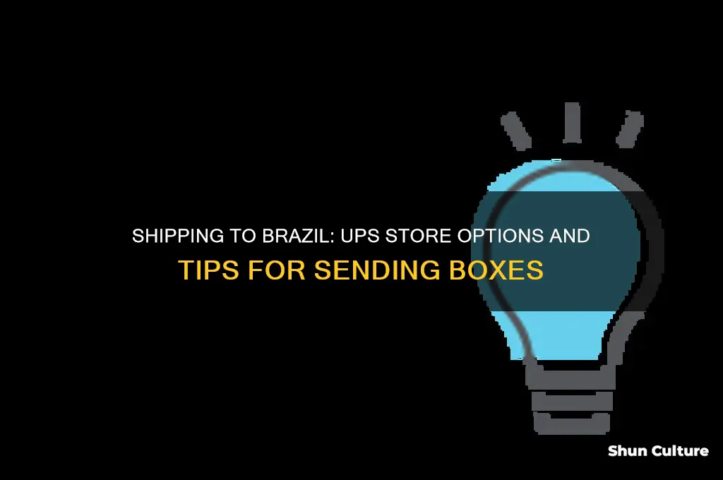 can I send a box to brazil by ups store