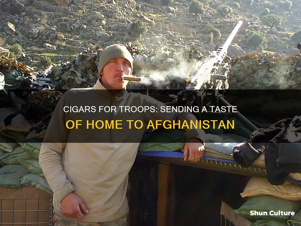 can I send cigars to soldiers in afghanistan