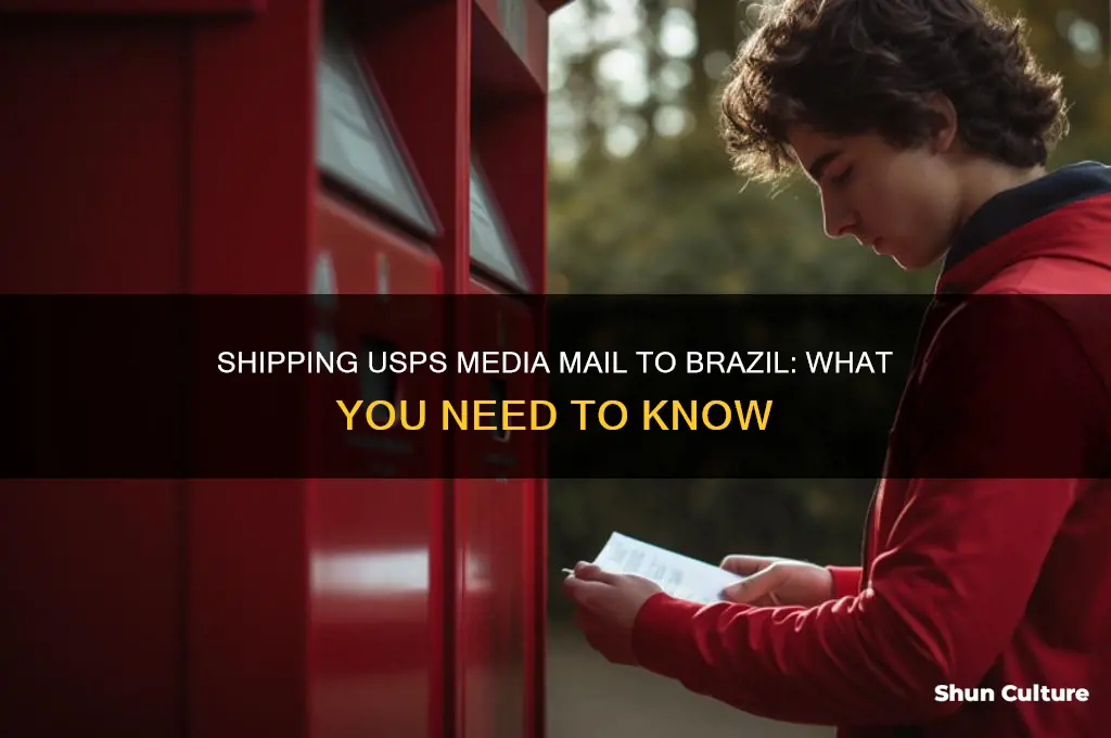 can I ship usps media mail to brazil