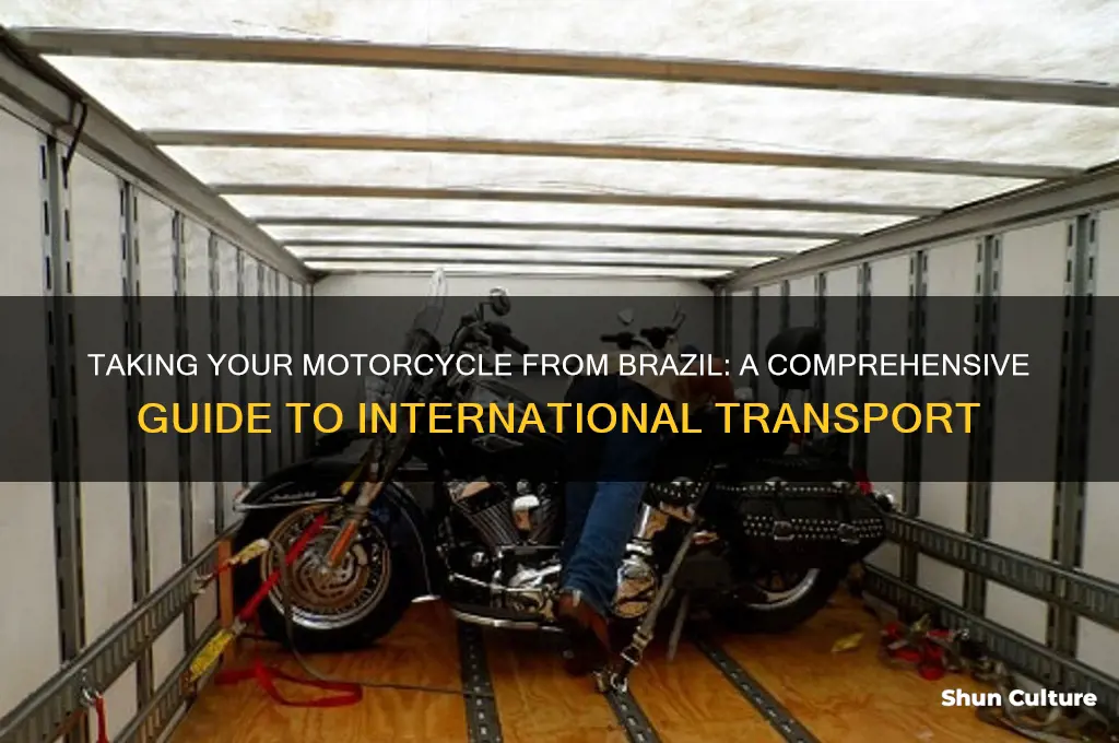 can I take my motorcycle from brazil