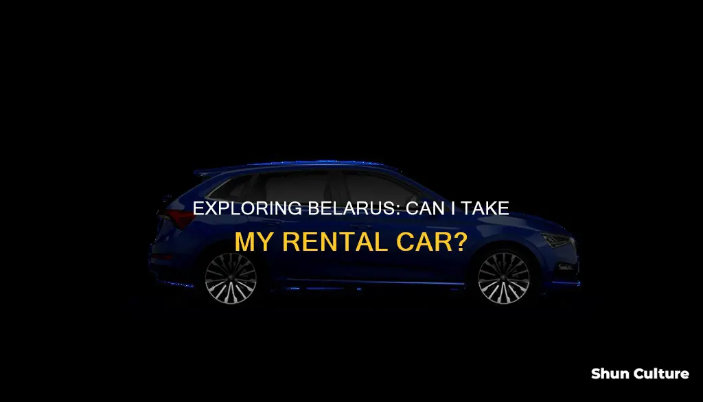 can I take my rental car from lithuania to belarus