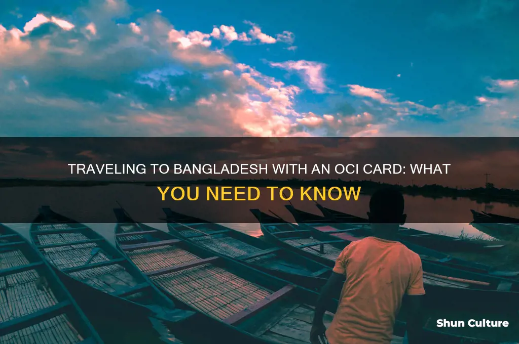 can I travel to bangladesh using oci card