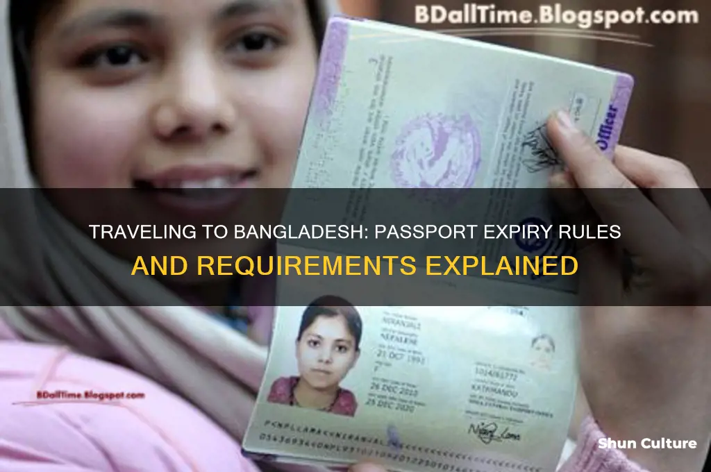 can I travel to bangladesh with passport expiring