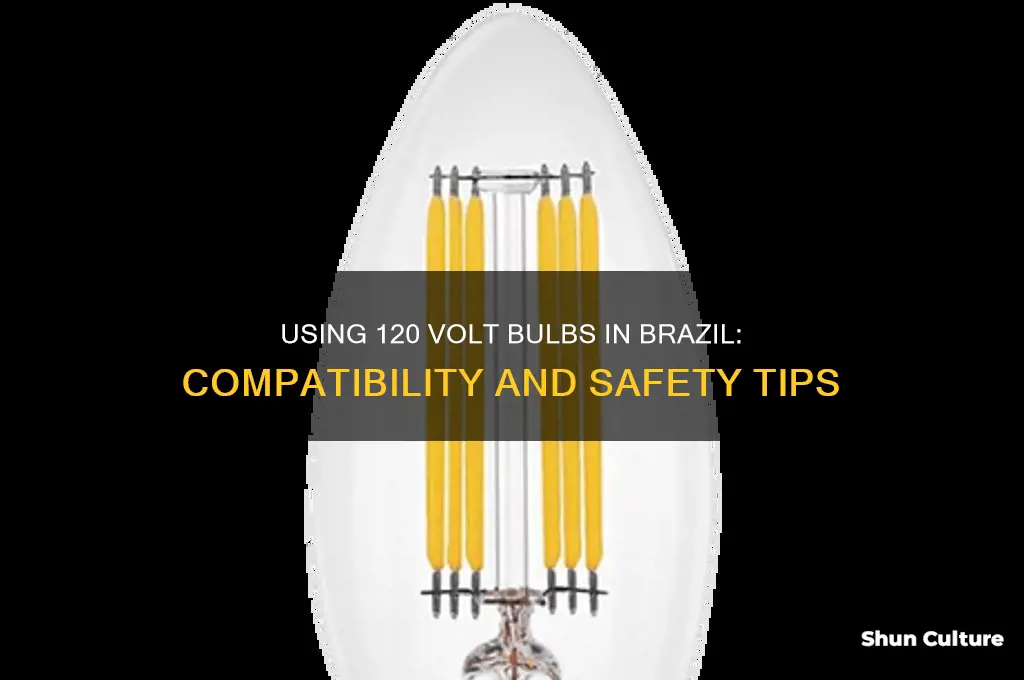 can I use a 120 volt bulb in brazil