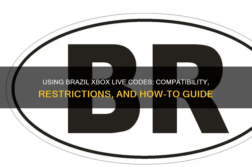 can I use brazil xbox live code