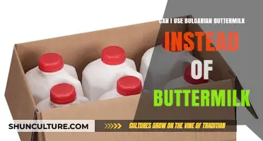 Substituting Bulgarian Buttermilk: A Tasty Twist on a Classic Ingredient