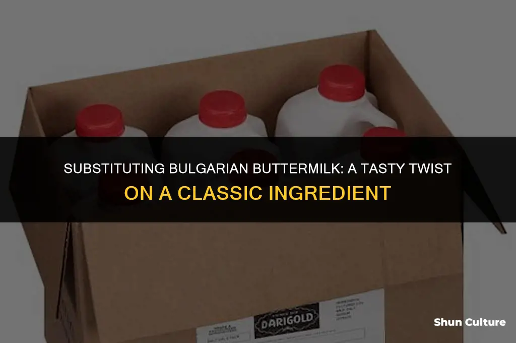 can I use bulgarian buttermilk instead of buttermilk