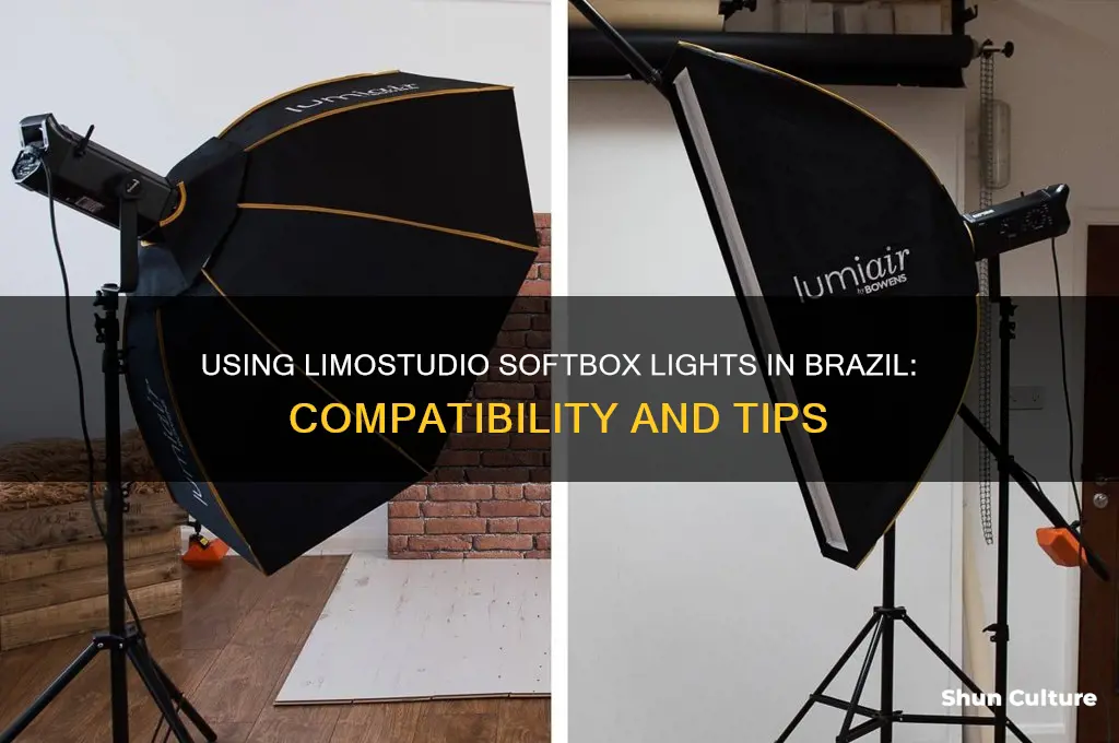 can I use limostudio soft softbox light in brazil
