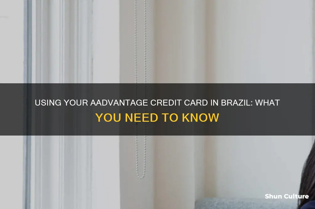 can I use my aadvantage credit card in brazil
