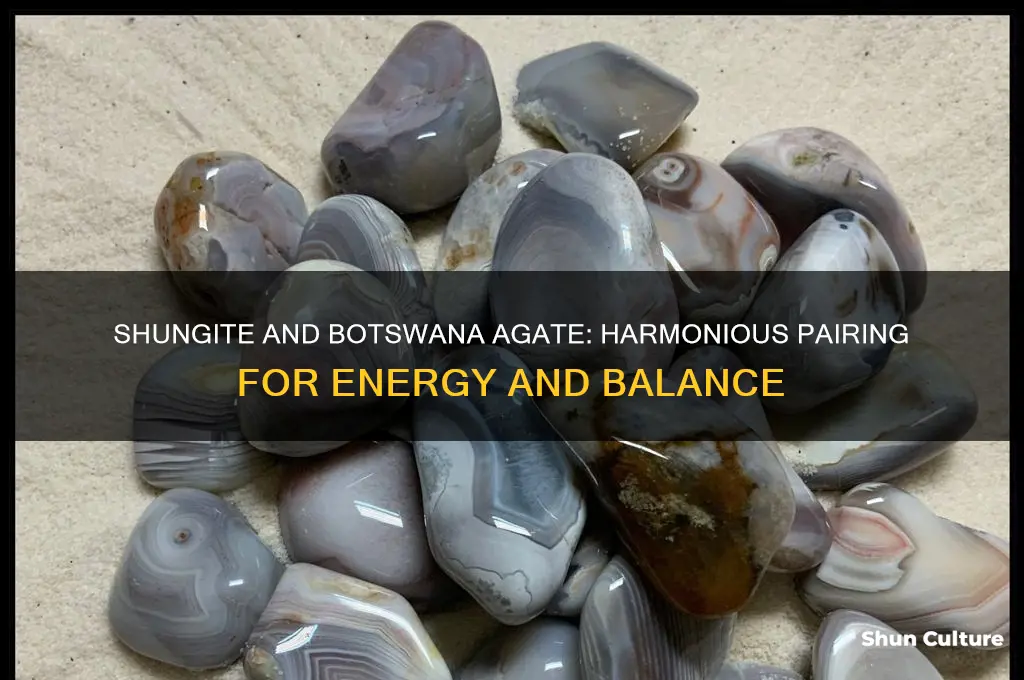 can I use shungite and botswana agate
