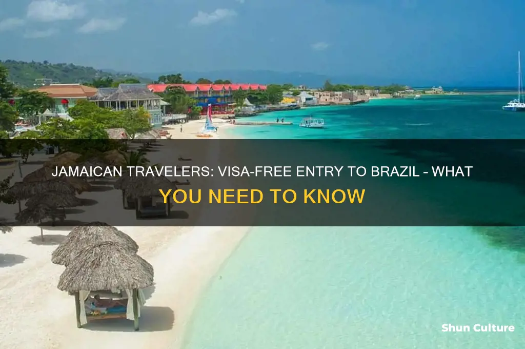 can jamaicans travel to brazil without a visa