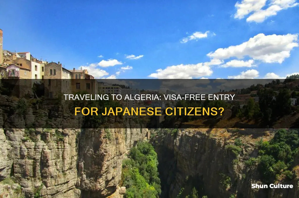can japanese go to algeria without visa