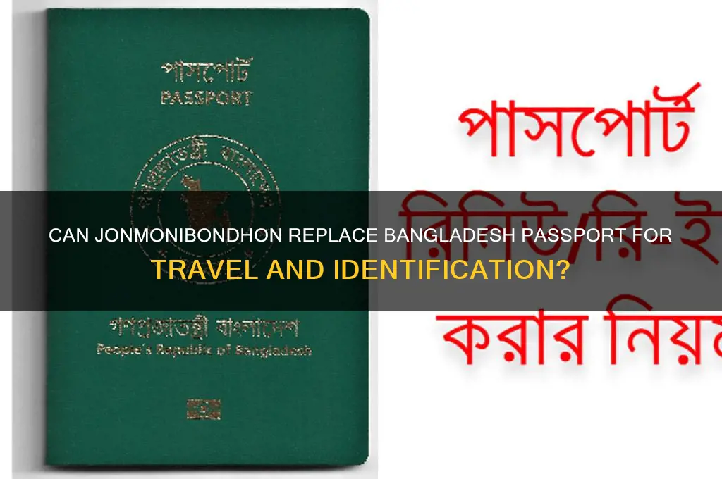 can jonmonibondhon be used instead of bangladesh passport