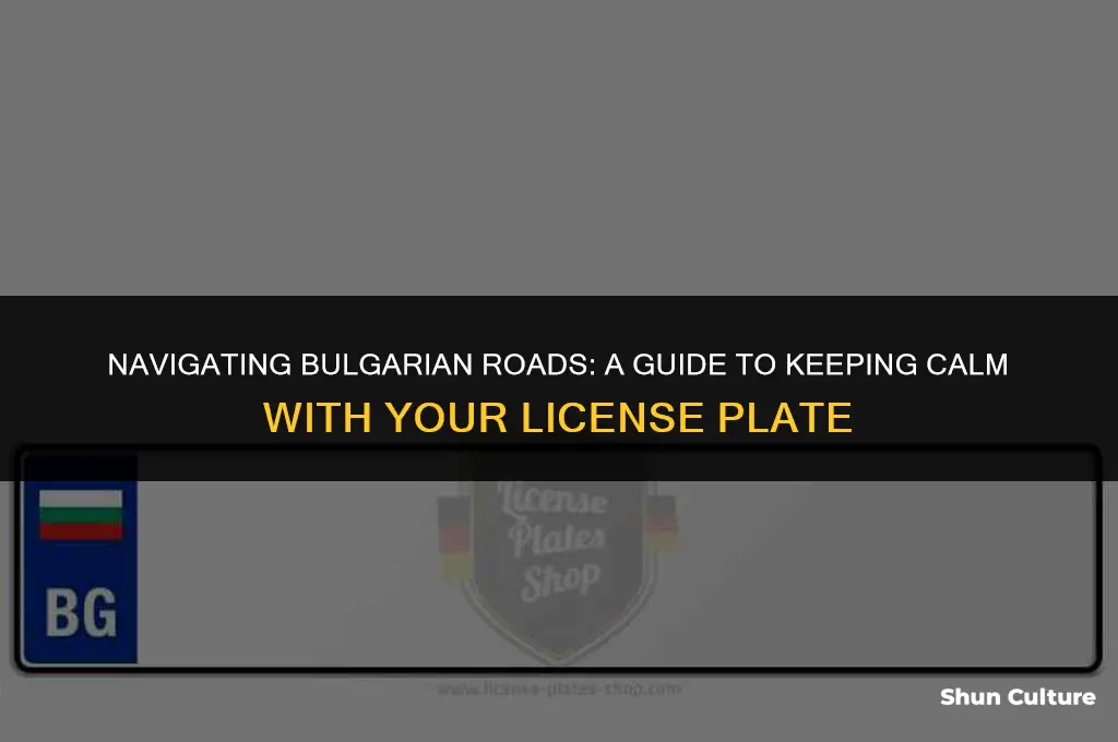 can keep calm I bulgarian license plate