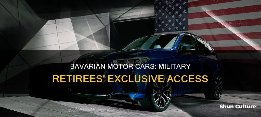 can military retirees buy from bavarian motor cars