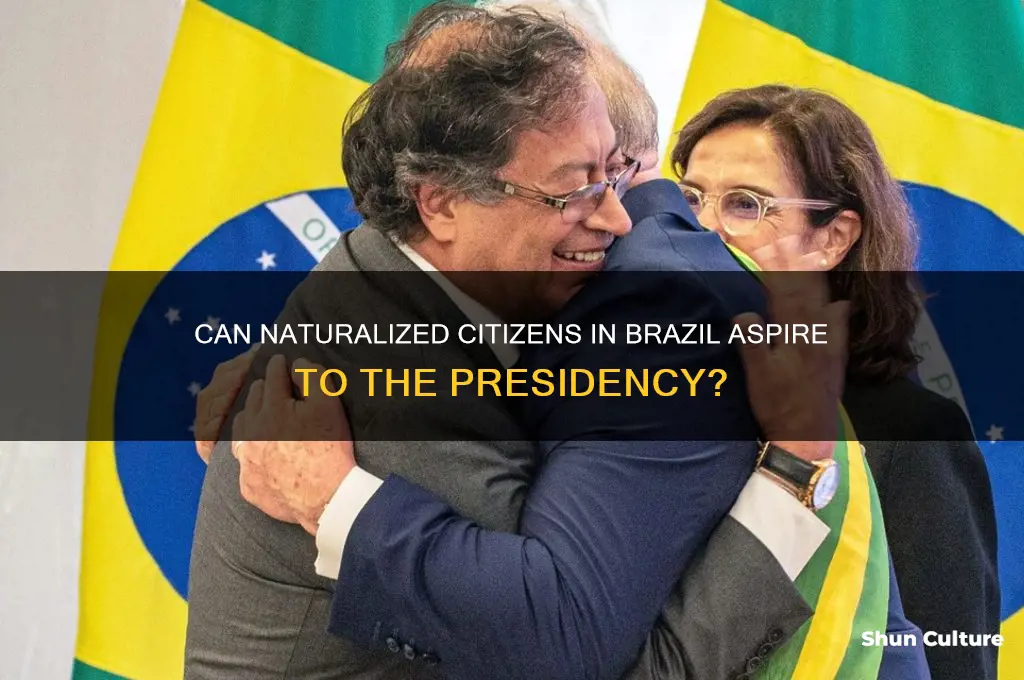 can naturalized citizens of brazil run for president