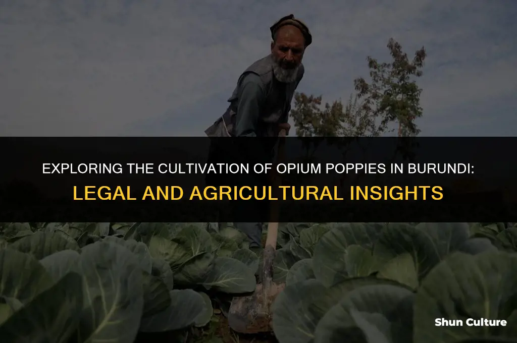 can opium be grown in burundi