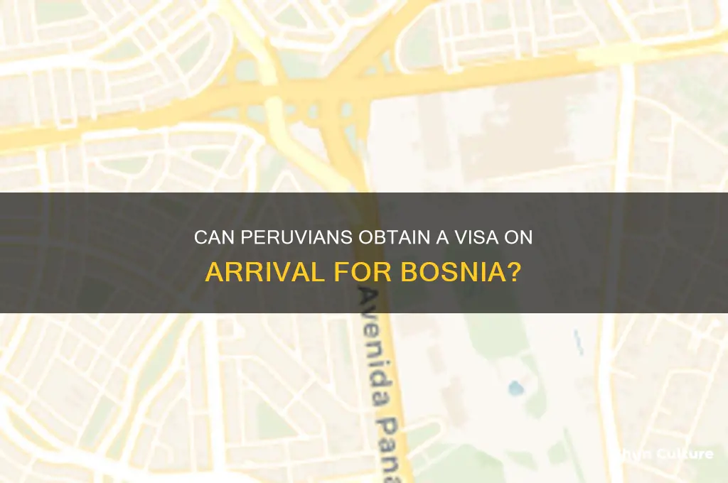 can peruvian get voa to bosnia