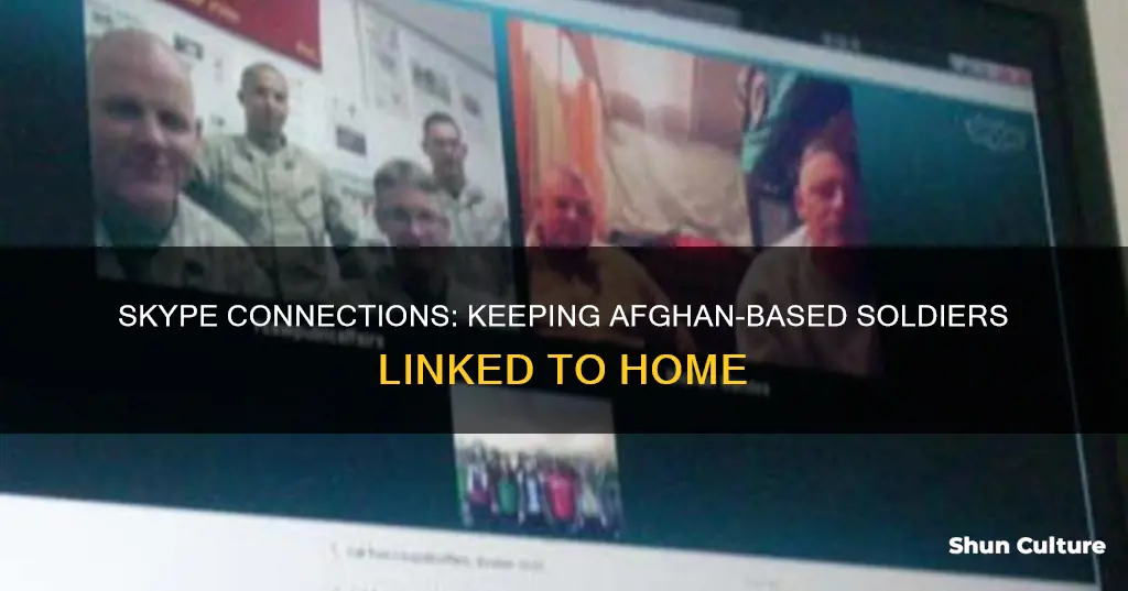 can soldiers in afghanistan use skype