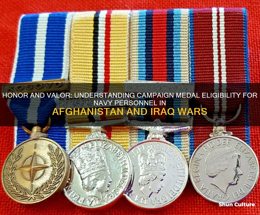 can the navy receive afghanistan and iraq campaign medals